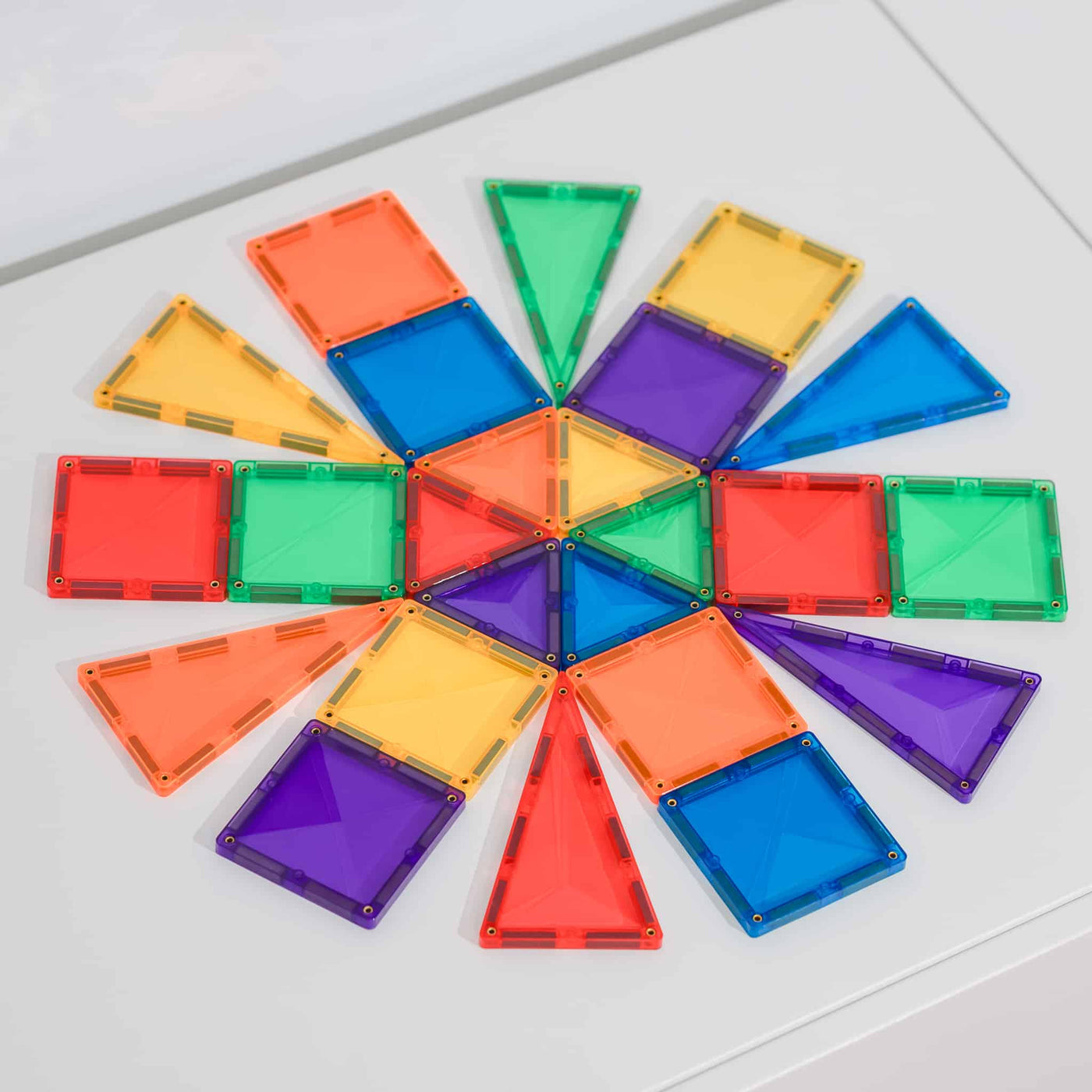 Connetix Magnetic Puzzles Connetix Rainbow Mini Pack with 24 pieces