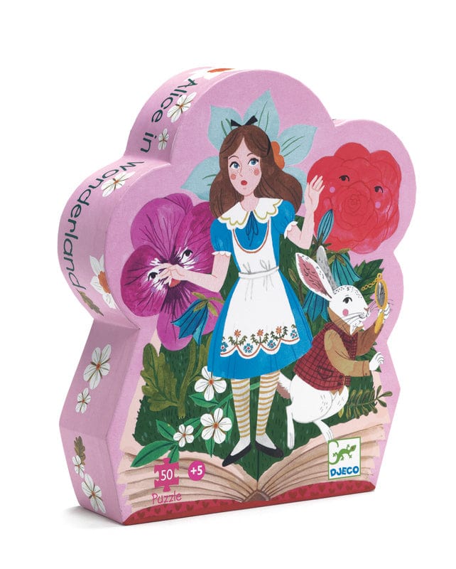Djeco Floor Puzzles Alice in Wonderland 50pc Silhouette Puzzle
