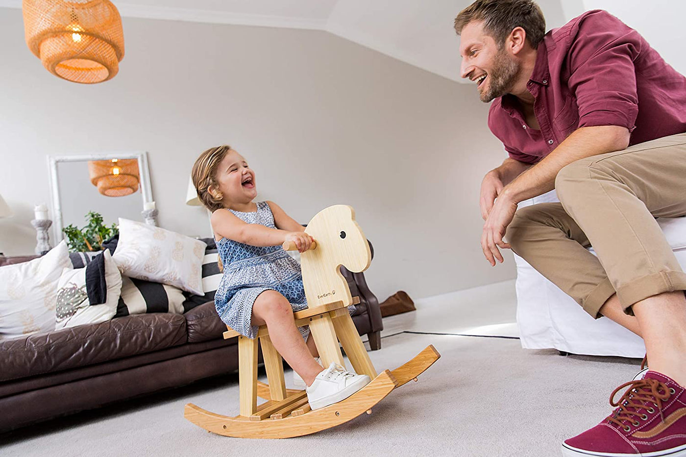 EverEarth Bamboo Rocking Horse · Toy Superstore - Main Image
