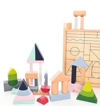 EverEarth Wooden Blocks EverEarth 37 Piece Block Kit