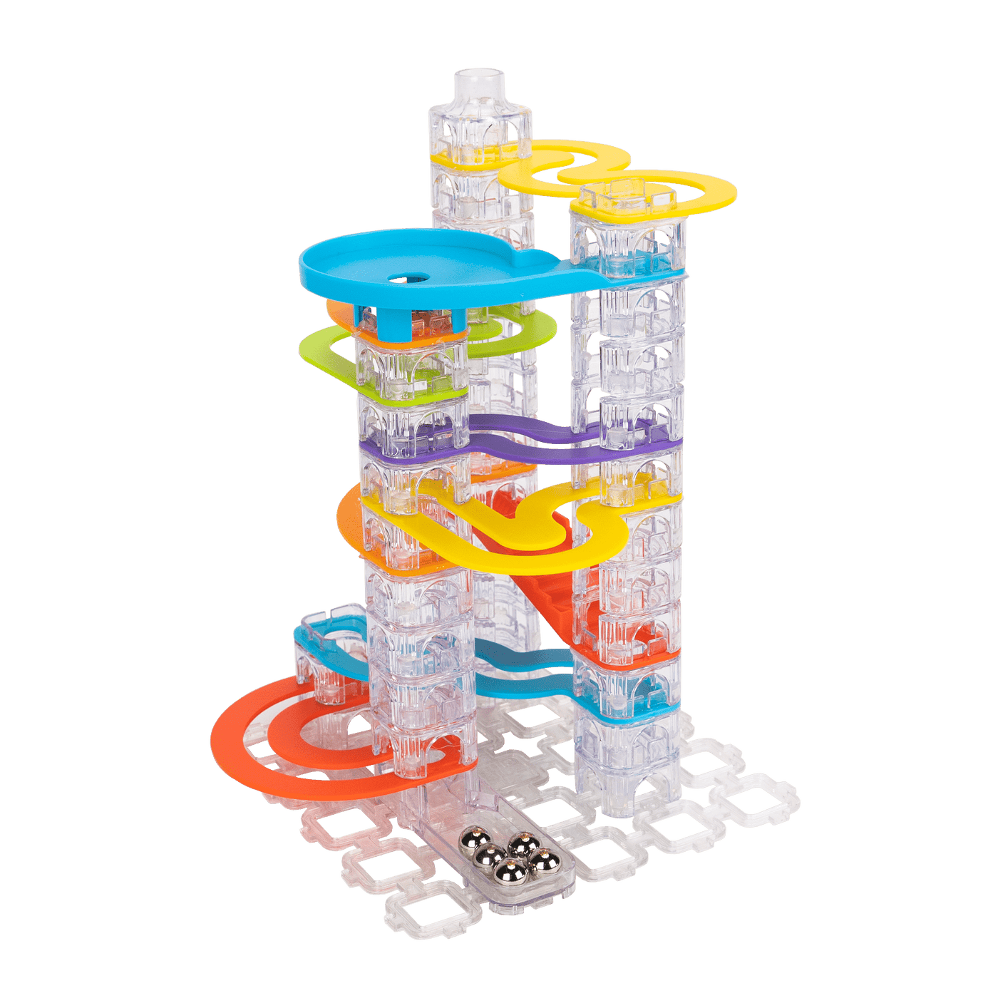 Fat Brain Toy Co Marble Runs Fat Brain Trestle Tracks Builder Set - 73 Pieces