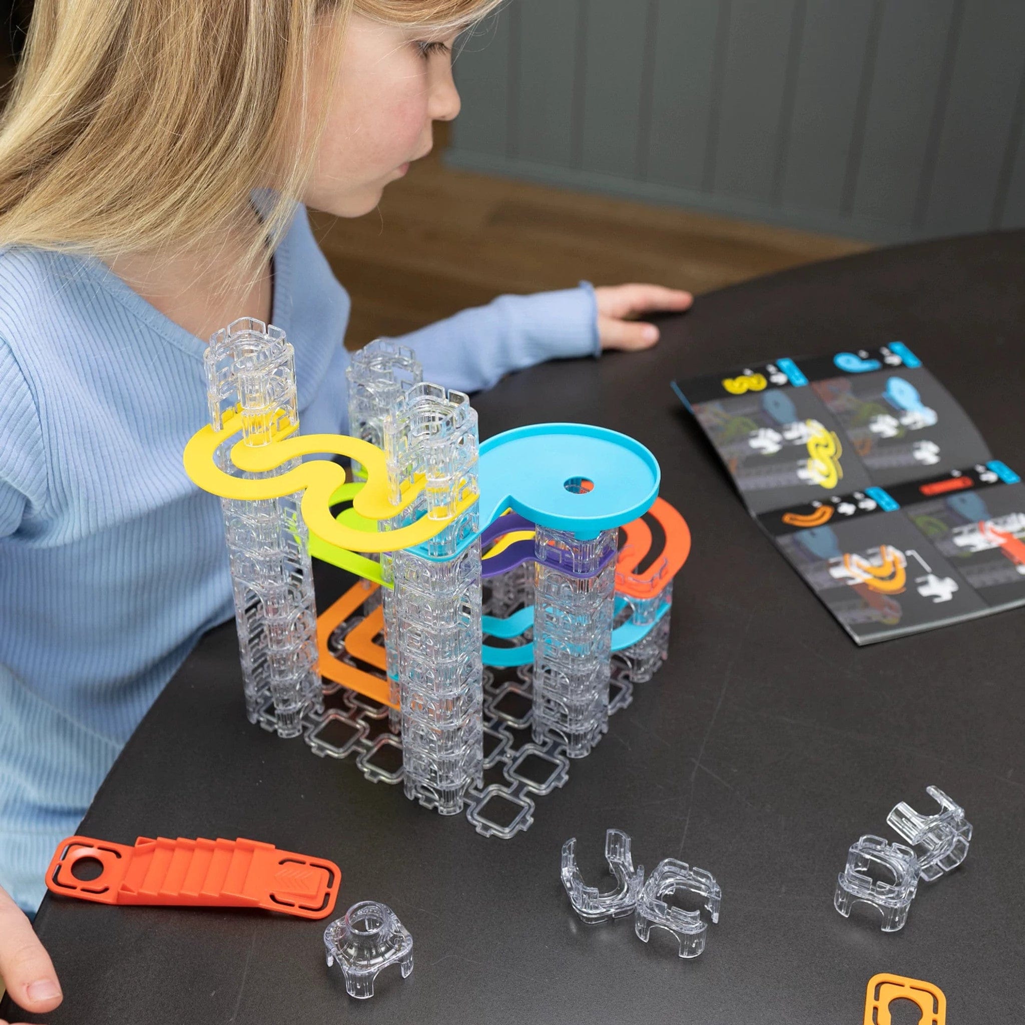 Fat Brain Toy Co Marble Runs Fat Brain Trestle Tracks Builder Set - 73 Pieces