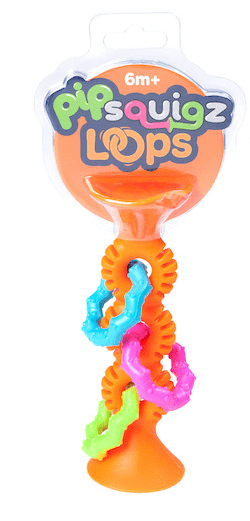 Fat Brain Toy Co Teethers Fat Brain - PipSquigz Loops - Orange