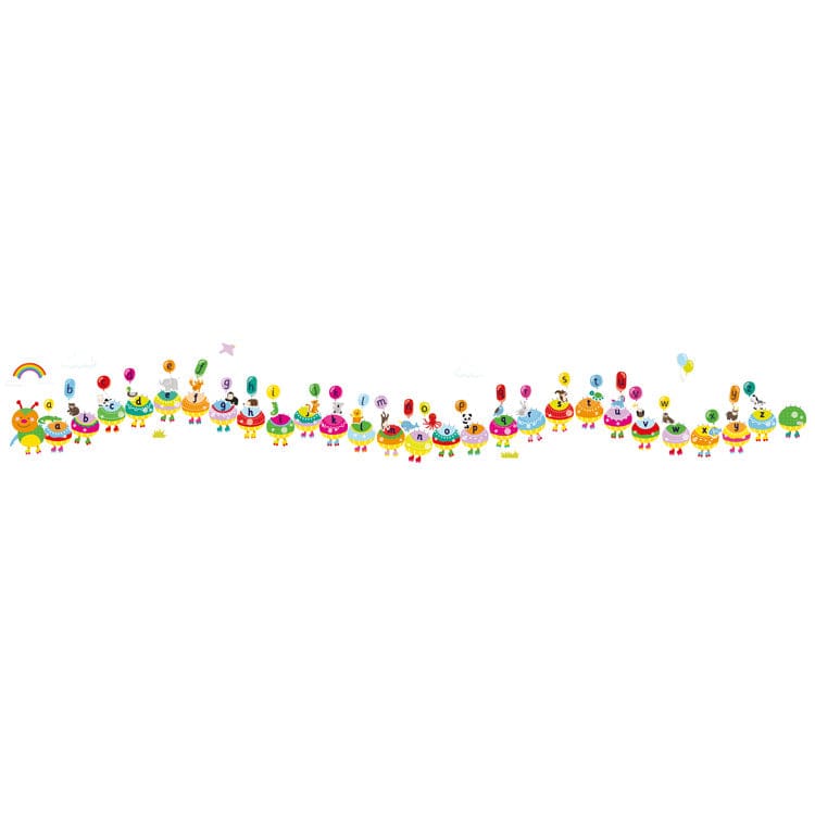 Fiesta Crafts Literacy Fiesta Crafts - Alphabet Caterpillar Wall Stickers