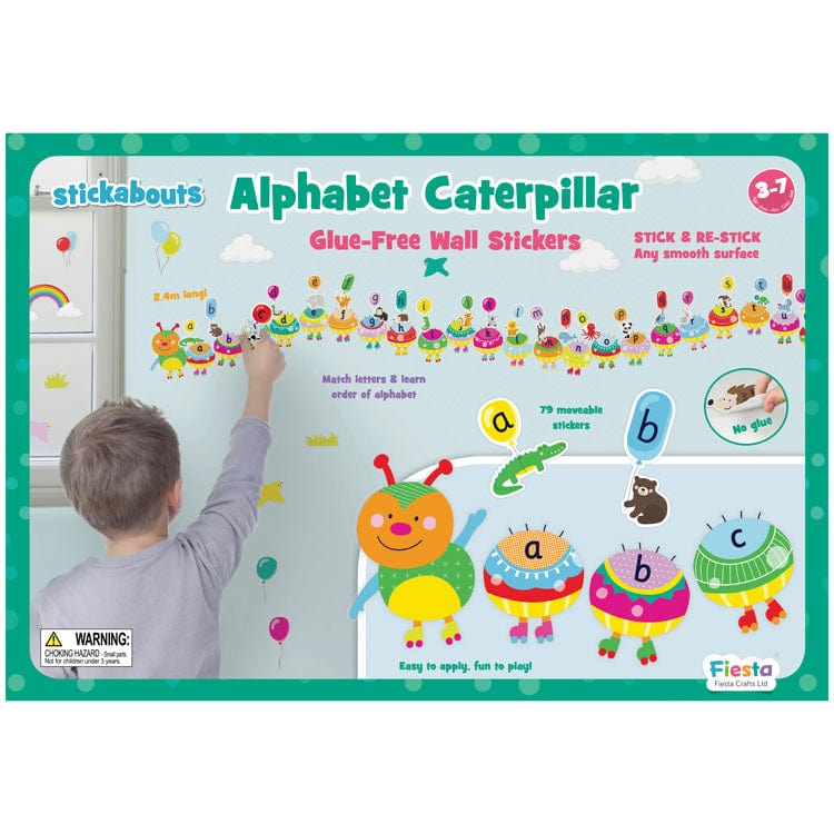 Fiesta Crafts Literacy Fiesta Crafts - Alphabet Caterpillar Wall Stickers