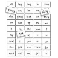 Fiesta Crafts Literacy Magnetic Sight Words - Kindergarten