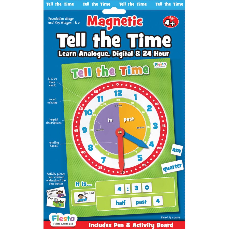 Fiesta Crafts Numeracy Fiesta Crafts - Magnetic Tell the Time