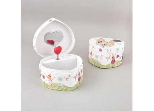 Floss and Rock Jewellery & Music Boxes Jewellery Box - Bunny Heart