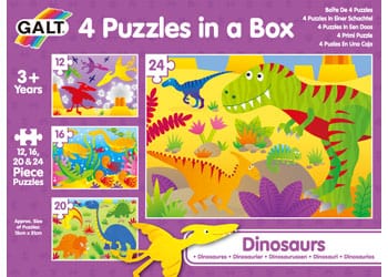 GALT Floor Puzzles Galt Four puzzles in a box Dinosaurs