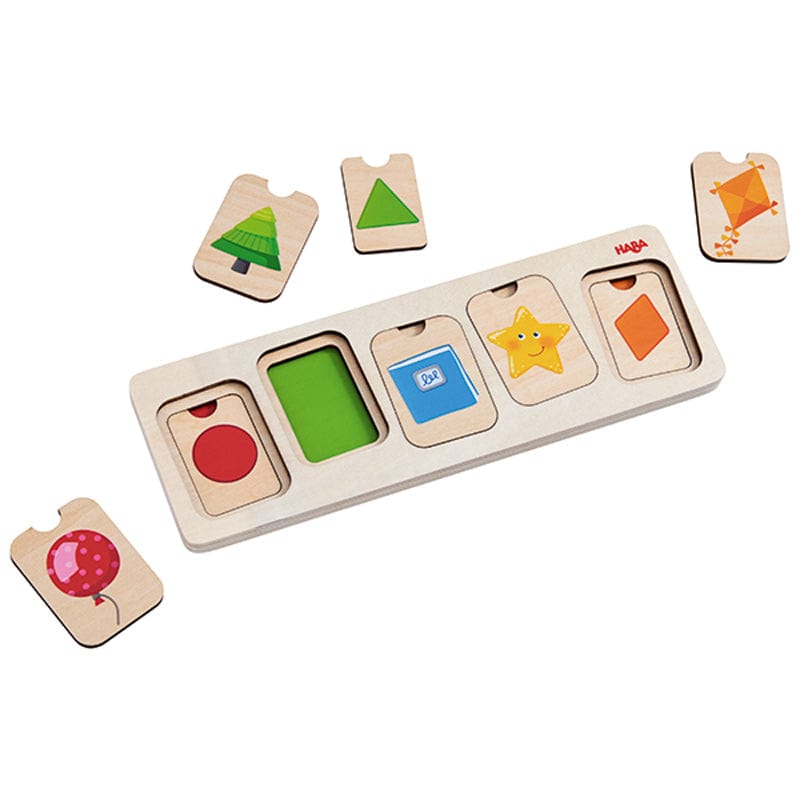 HABA Wooden Puzzles Haba Colours and Shapes 3 Layer Puzzle