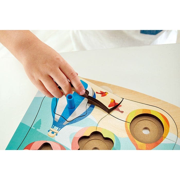 Hape Wooden Puzzles Hape Spinning Balloons Puzzle