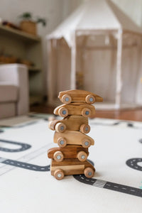 Qtoys Wooden Car Play Set