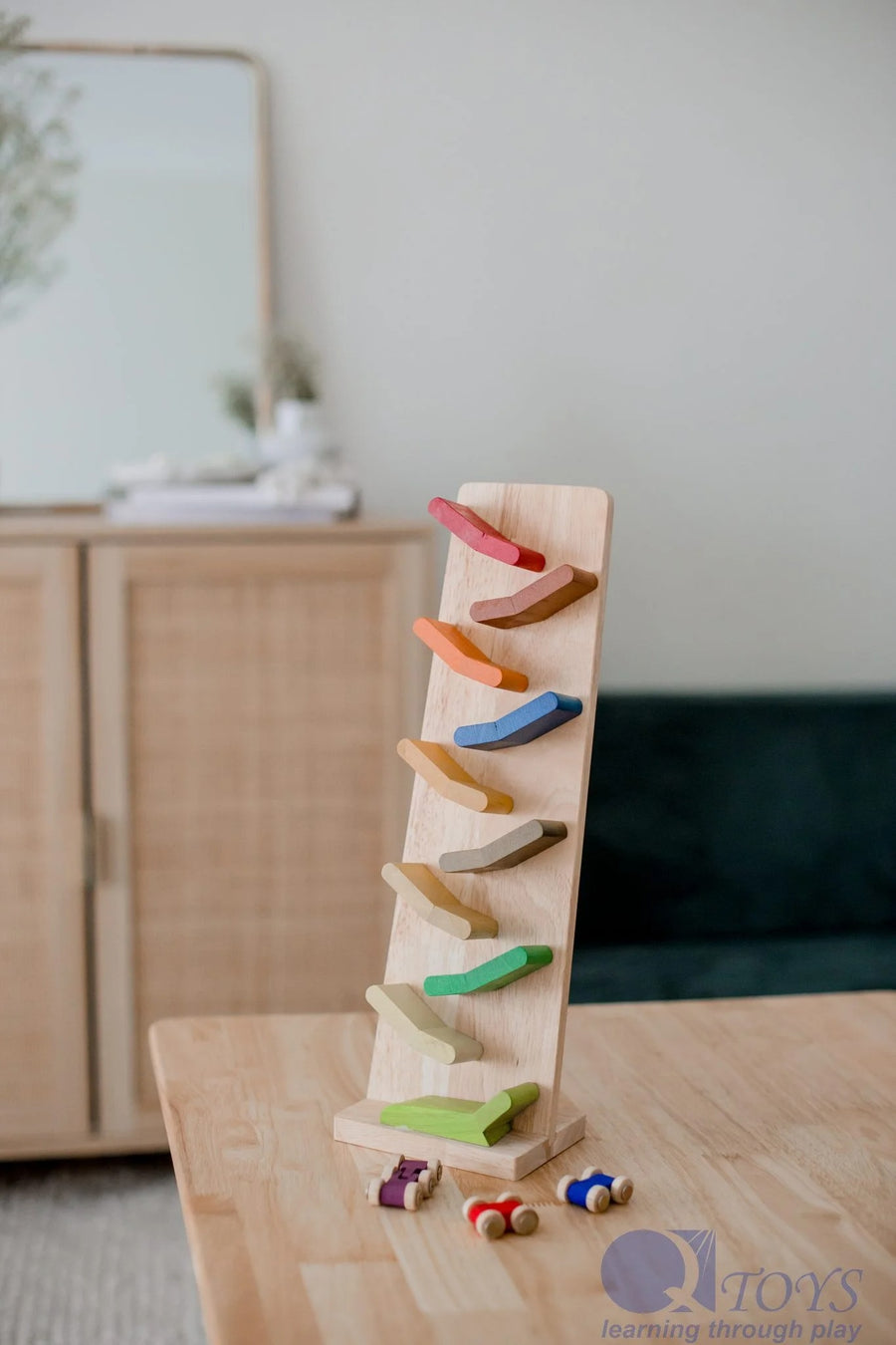 Coloured Zig Zag Racing Car