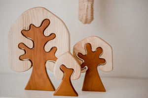 Qtoys Two Toned Wooden Trees