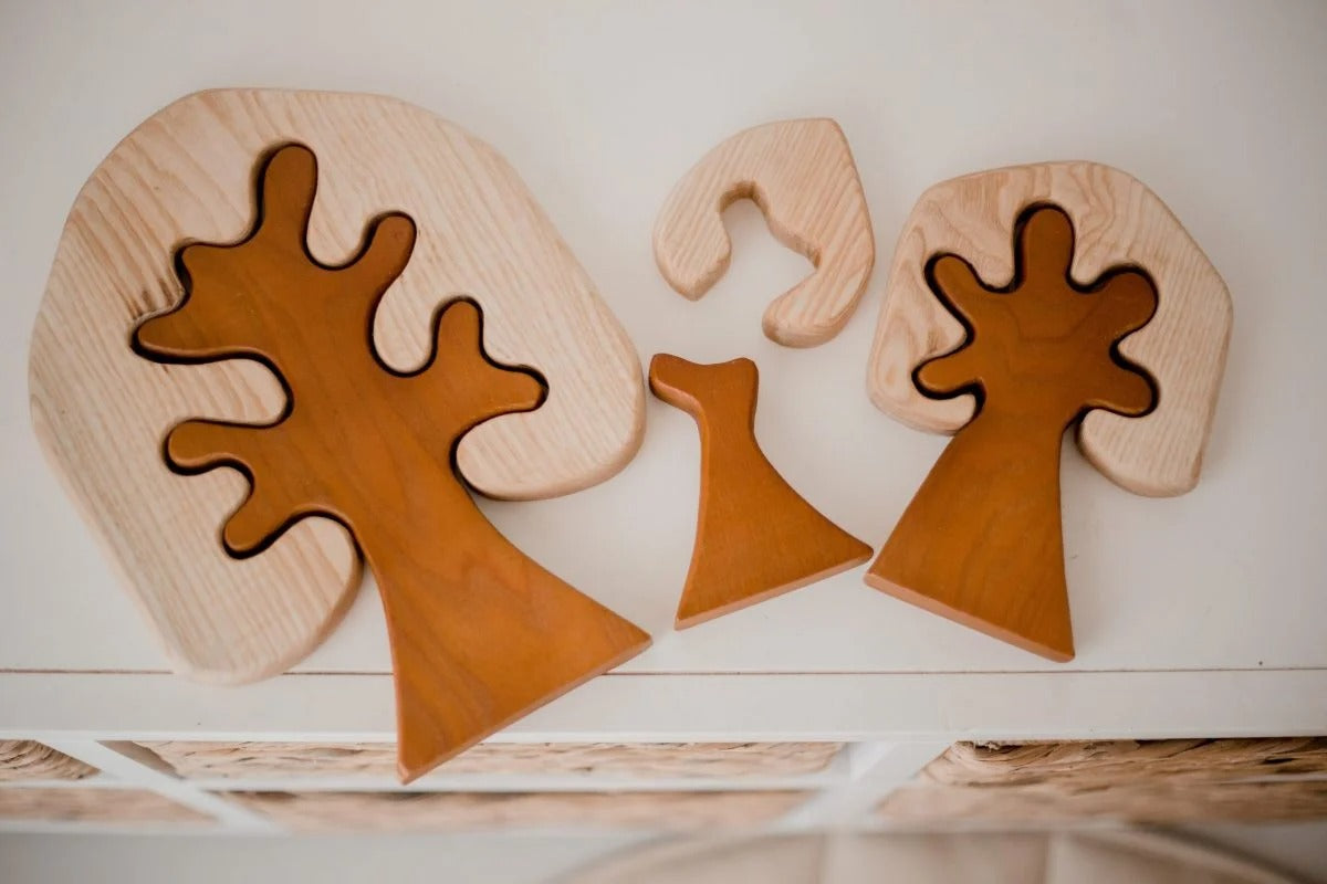 Qtoys Two Toned Wooden Trees