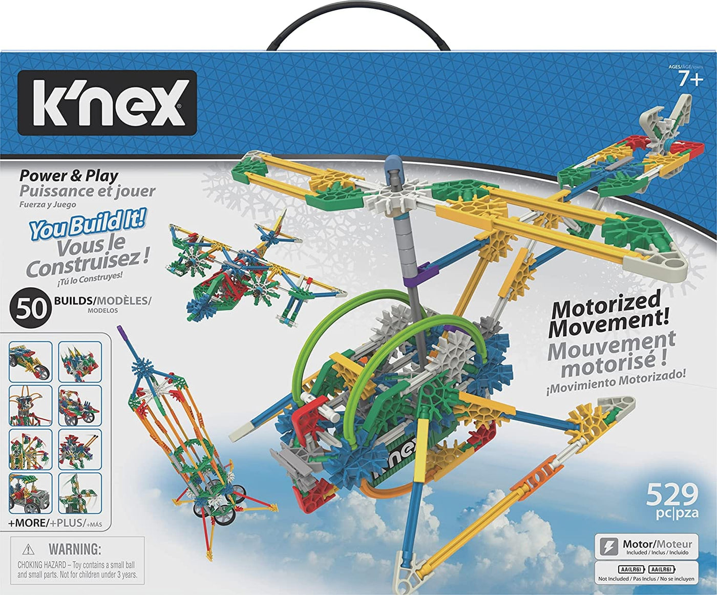 Knex Power and Play 50 Model Motorized Building Set with fast