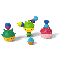 Lalaboom Blocks Lalaboom 3 Sensory Balls With 12 Pcs Beads