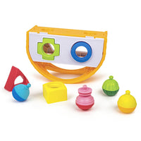 Lalaboom Blocks Lalaboom Shape Sorter and Beads