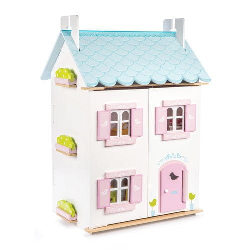 Le Toy Van Doll Houses and Furniture Le Toy Van Blue Bird Cottage Doll House with Furniture