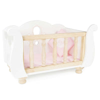 Le Toy Van Dolls and Accessories Honeybake Dolly Cot Sleigh - Damaged Box Cot Fine