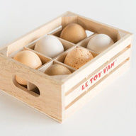 Le Toy Van Shops Honeybake Farm Eggs in Crate