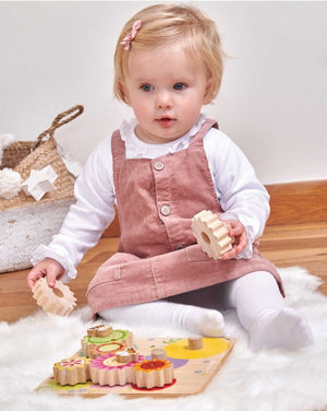 Le Toy Van Wooden Puzzles Le Toy Van Petilou Gears &amp; Cogs Busy Bee Learning Puzzle