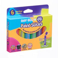 Little Brian Paint Sticks 0 Little Brian Paint Sticks - Day Glow 6 pk