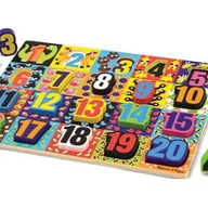 Melissa and Doug Floor Puzzles Melissa & Doug - Jumbo Numbers Chunky Puzzle 20 Pieces