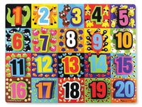 Melissa and Doug Floor Puzzles Melissa & Doug - Jumbo Numbers Chunky Puzzle 20 Pieces