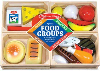 Melissa and Doug In the Kitchen M&D Food Groups 24 pieces