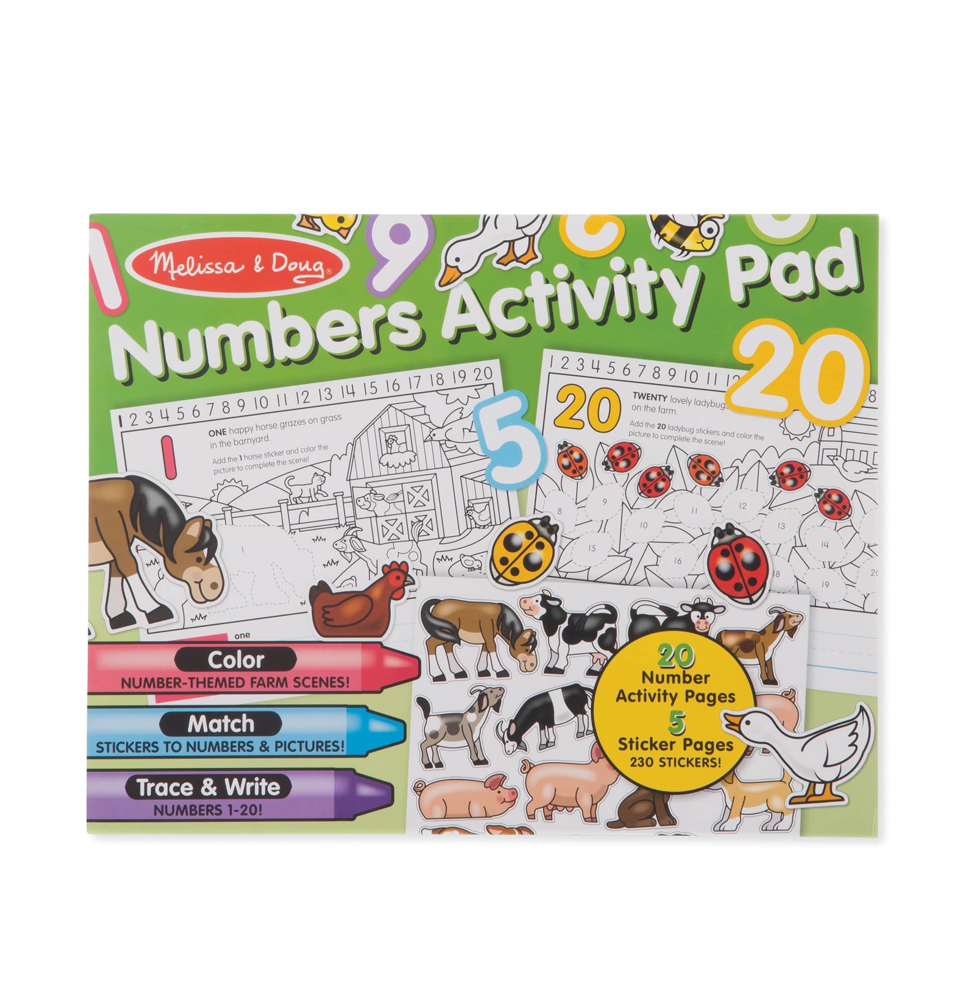 Melissa and Doug Numeracy Melissa and Doug Numbers Activity Pad