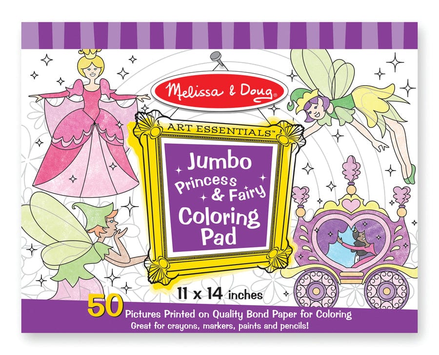 Melissa and Doug Paper Craft Melissa and Doug Jumbo Colouring Pad - Princess & Fairy