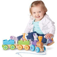 Melissa and Doug Push & Pull Toys Melissa and Doug - First Play - Rocking Farm Animals Pull Train