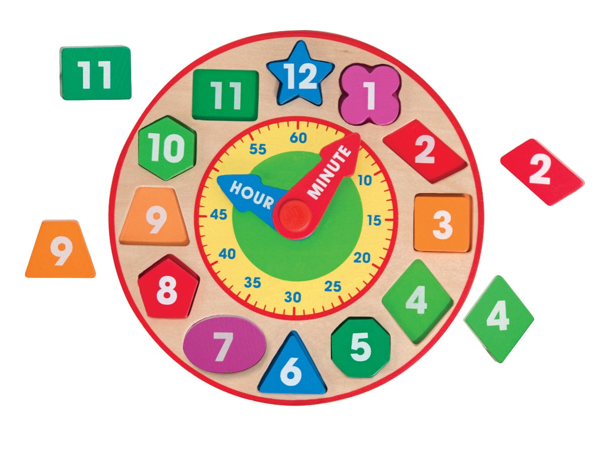 Melissa and Doug Time - Watches and Clocks Melissa and Doug Wooden Shape Sorting Clock