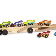 Melissa and Doug Toy Garages & Vehicles Melissa and Doug Jumbo Race-Car Carrier