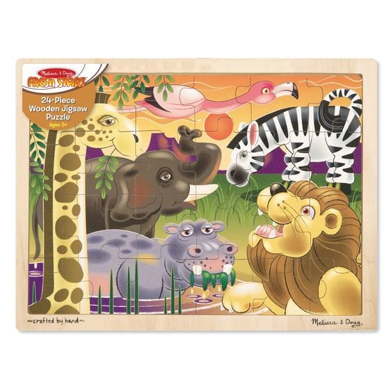 Melissa and Doug Wooden Puzzles Melissa and Doug African Plains Wooden Puzzle - 24pc