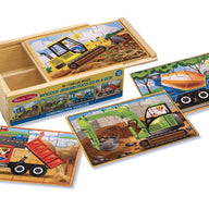 Melissa and Doug Wooden Puzzles Melissa and Doug Construction Puzzles in a Box