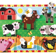 Melissa and Doug Wooden Puzzles Melissa and Doug Farm Chunky Puzzle