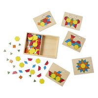Melissa and Doug Wooden Puzzles Melissa and Doug Pattern Blocks And Boards