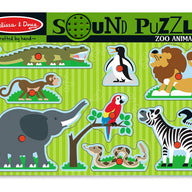 Melissa and Doug Wooden Puzzles Melissa and Doug Zoo Animals Sound Puzzle – 8pc