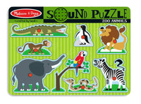 Melissa and Doug Wooden Puzzles Melissa and Doug Zoo Animals Sound Puzzle – 8pc