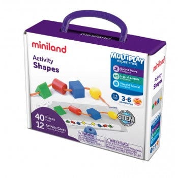 Miniland Blocks Miniland Aptitude Activity Shapes, 70 pc