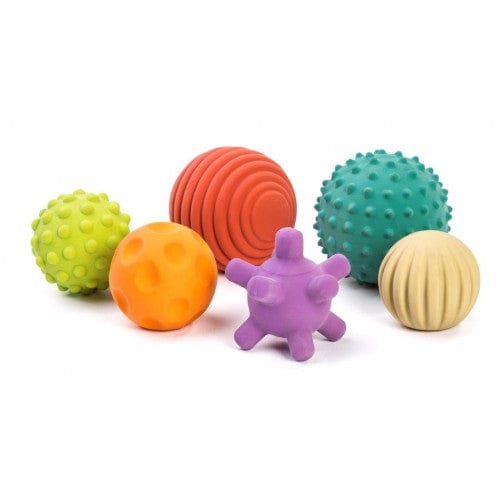 Miniland Blocks Miniland Aptitude Eco Sensory Natural Rubber Balls, 6 pcs