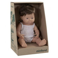 Miniland Dolls and Accessories Miniland Caucasian Down Syndrome Boy, 38 cm