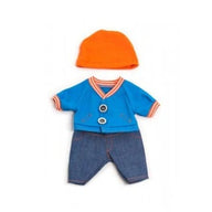 Miniland Dolls and Accessories Miniland Clothing Autumn denim set - 21cm doll