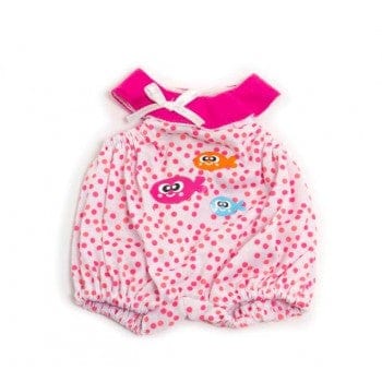 Miniland Dolls and Accessories Miniland Clothing Light pink polkadot pyjamas, 32 cm
