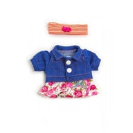 Miniland Dolls and Accessories Miniland Clothing Spring flower set, 21 cm