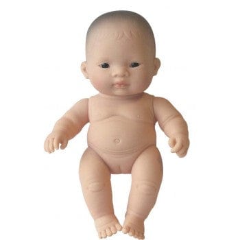 Miniland Dolls and Accessories Miniland Doll Naked Baby Doll Asian Girl, 21 cm