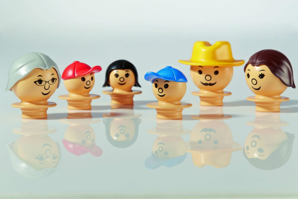 Mobilo Construction Toy Family figures - Light