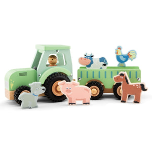 Large Farm Tractor with Animals